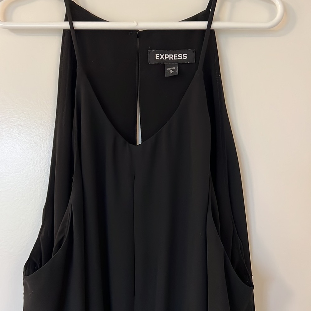 Express Black Tie Camisole Tank S